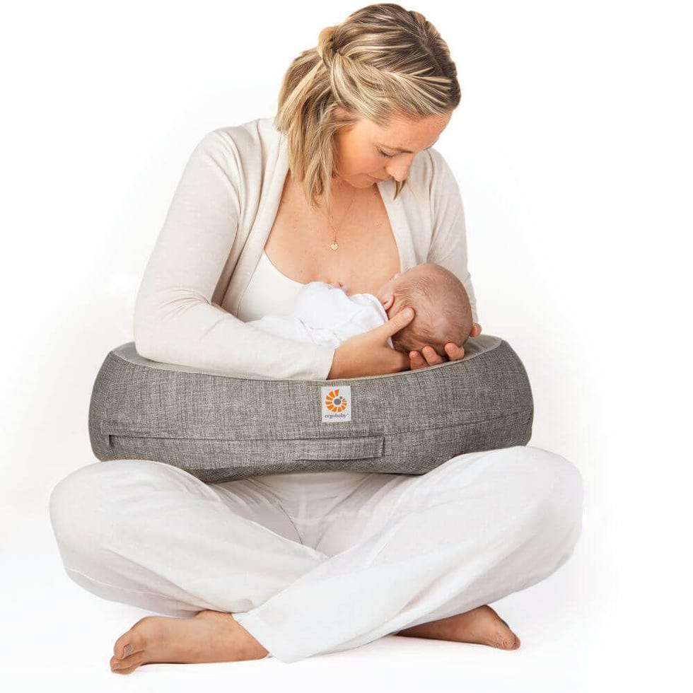 Natural Curve Nursing Pillow with Strap