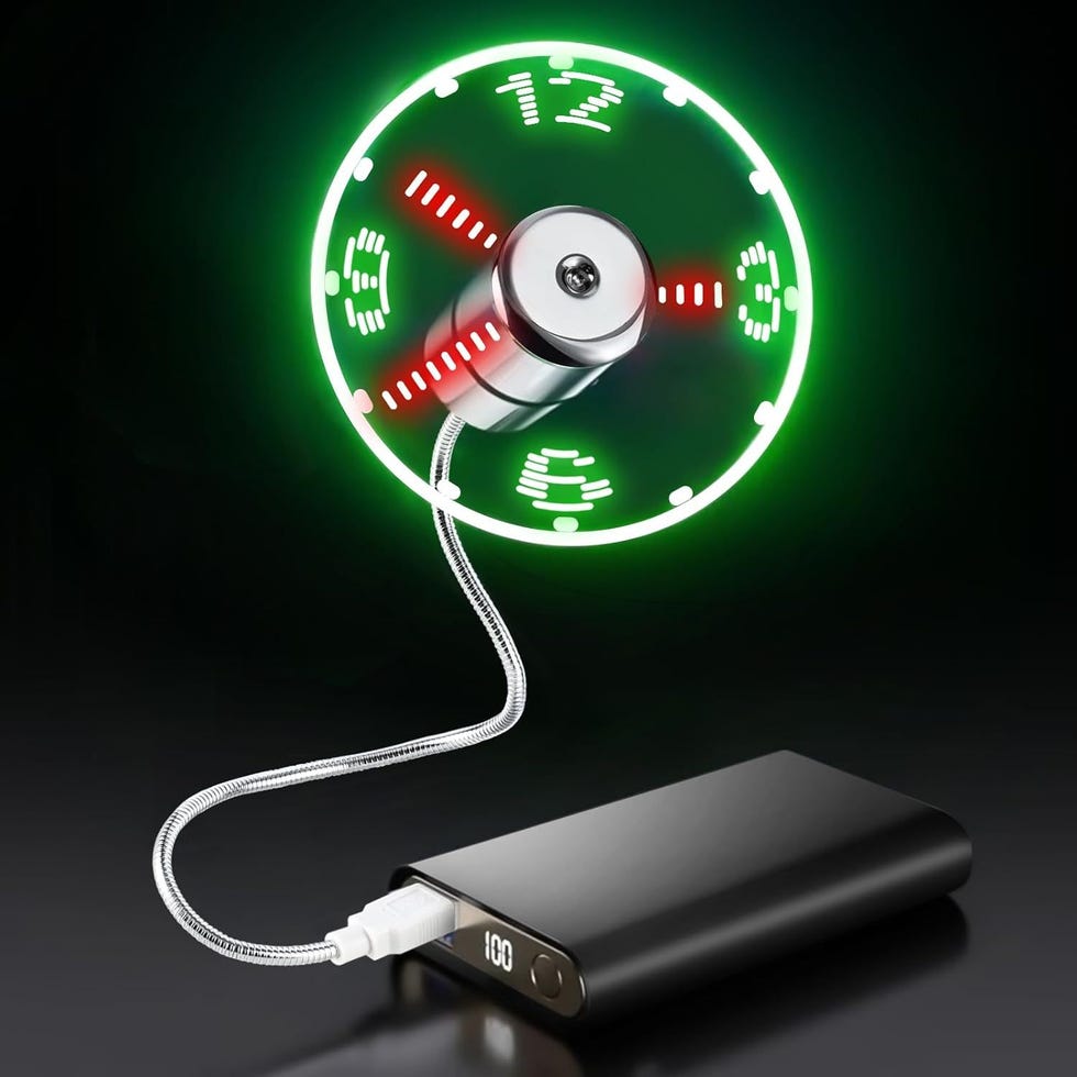 LED Clock Fan with Real Time Display