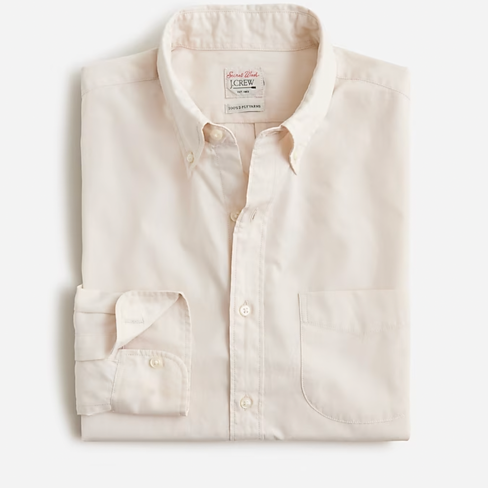 Secret Wash cotton poplin shirt