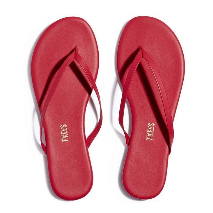 Lilly Pigments Leather Thong Sandals