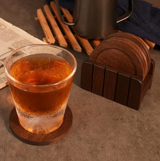 Wooden Color Coaster Set