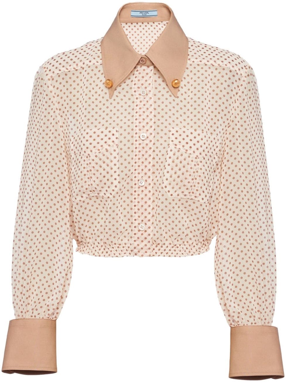 Prada Polka-Dot Cotton Shirt