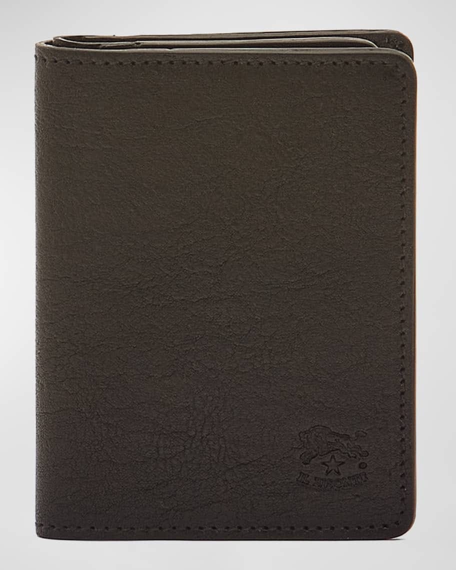 Il Bisonte Men's Oriuolo Leather Bifold Card Holder