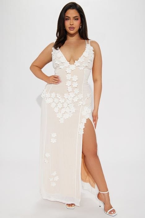 Petal Talk Mesh Gown