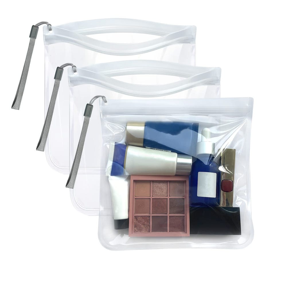 3PCS Clear Travel Toiletry Bags