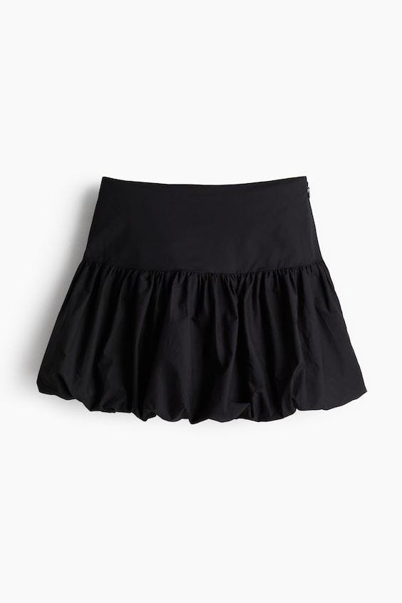 Bubble-hem mini skirt