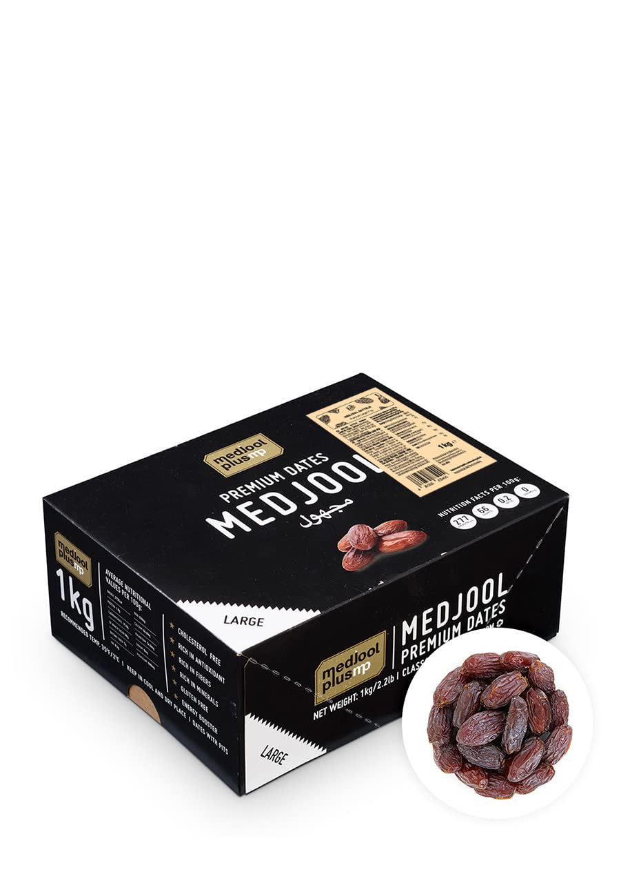 KoRo - Datteri Medjool PREMIUM LARGE con nocciolo, Medjool Plus | 1 kg