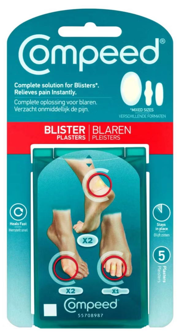Compeed Hydrocolloid Blister Plasters Mixed - Pack of 5