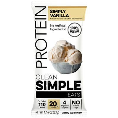 Single Serving Whey Protein Packet Simply Vanilla