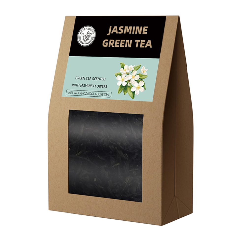 HANFANGLING Tè Verde al Gelsomino,Naturale in Foglie Sfuse,Favorisce Il Metabolismo,Allevia L'ansia E Lo Stress,Regola Gli Zuccheri Nel Sangue,Rinfresca La Mente,Rinfresca L'alito,Tè Regalo