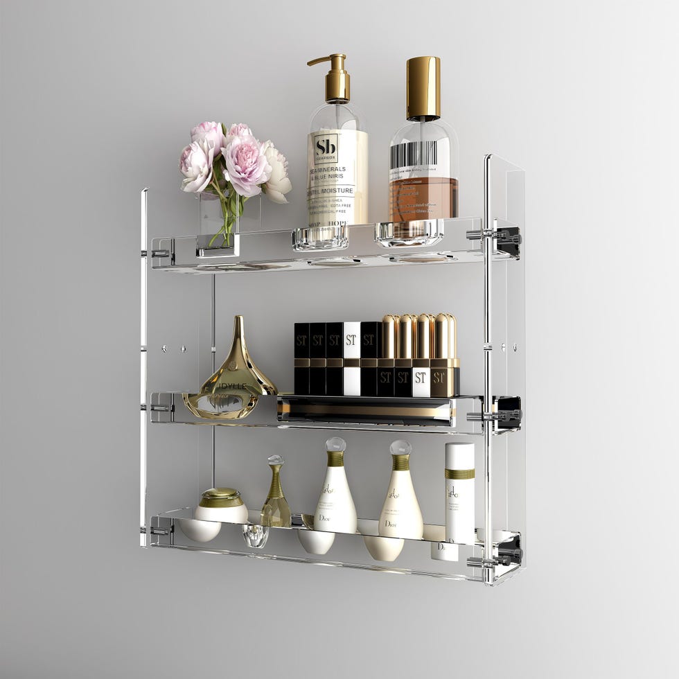 Clear Acrylic Wall Shelves