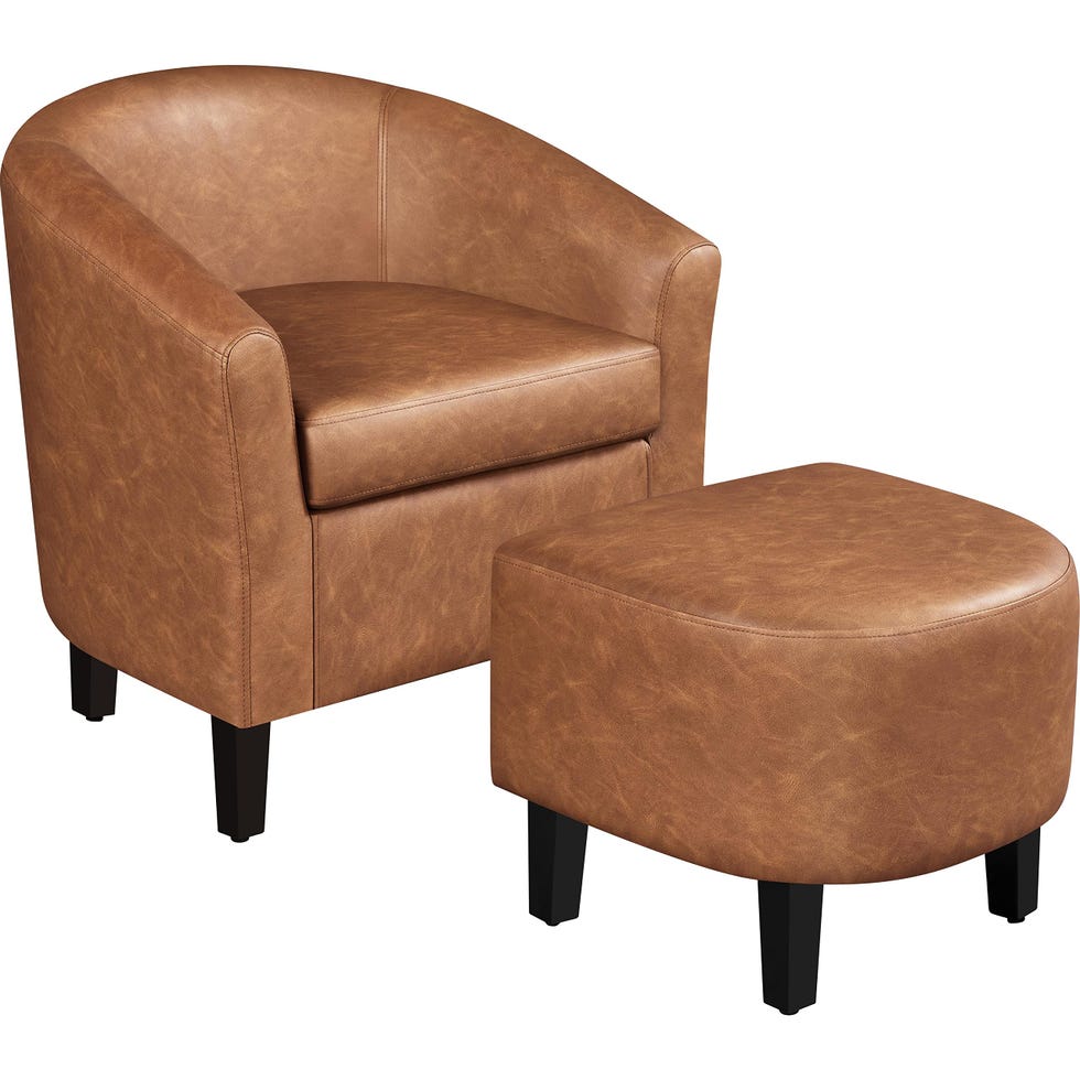 Accent Chair with Ottoman 