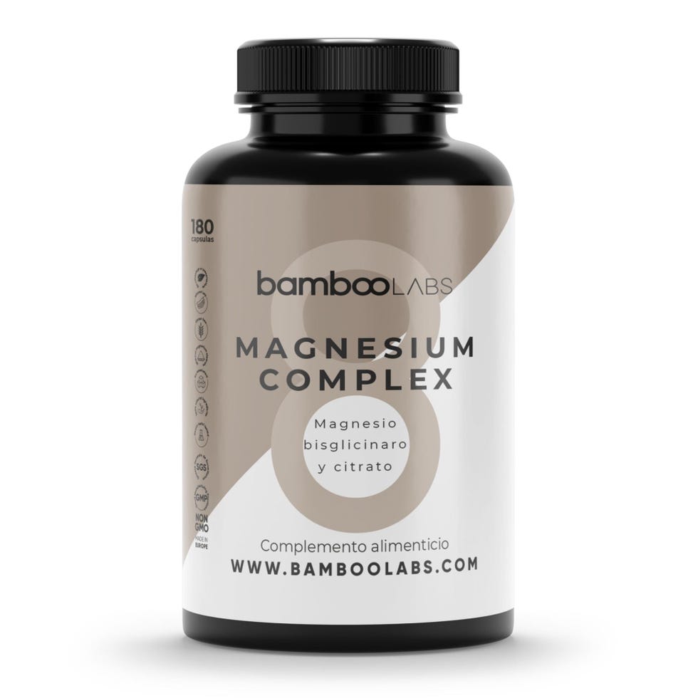 Cápsulas de Citrato de Magnesio + Magnesio Bisglicinato + Vitamina B6 y Extracto de Bambú