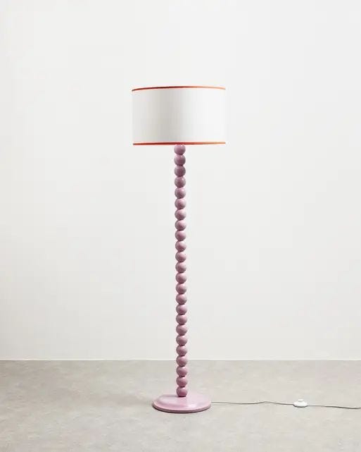 Bobbin Lilac Wooden Floor Light