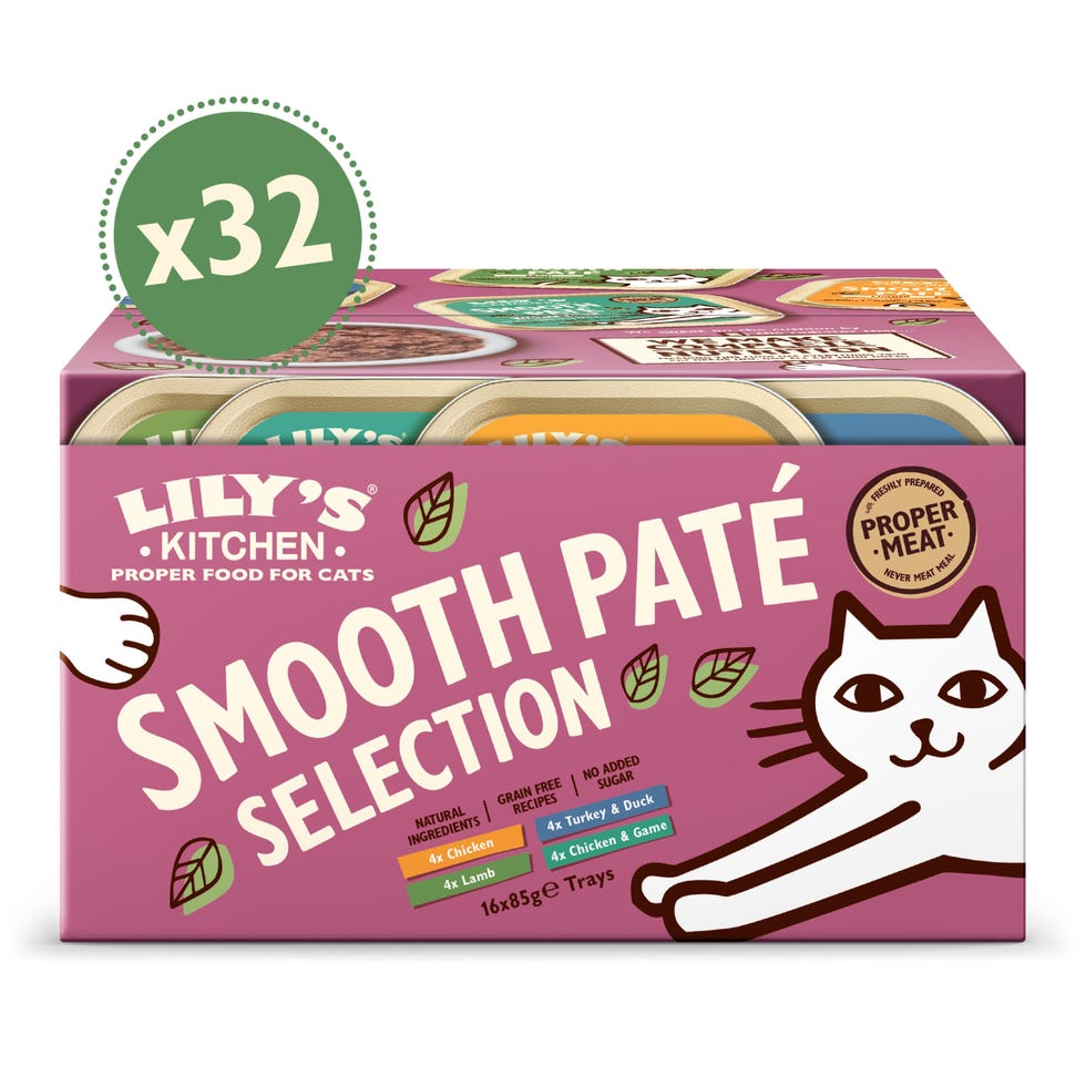 Lily's Kitchen smooth paté selection for cats (32 trays total)