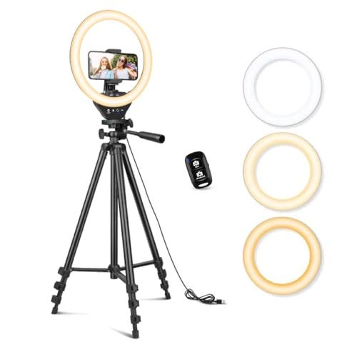 10’’ Ring Light with 50’’ Extendable Tripod Stand