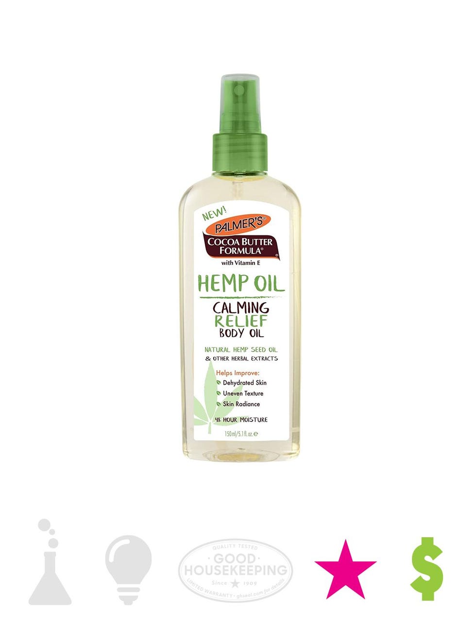 Cocoa Butter Formula Hemp Oil Calming Relief Body Oil