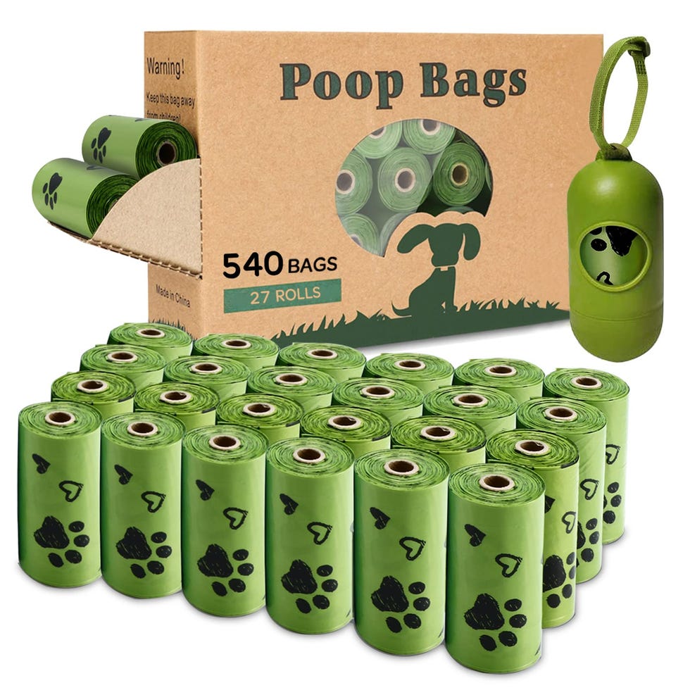 Yingdelai 540-count biodegradable dog waste bags with dispenser