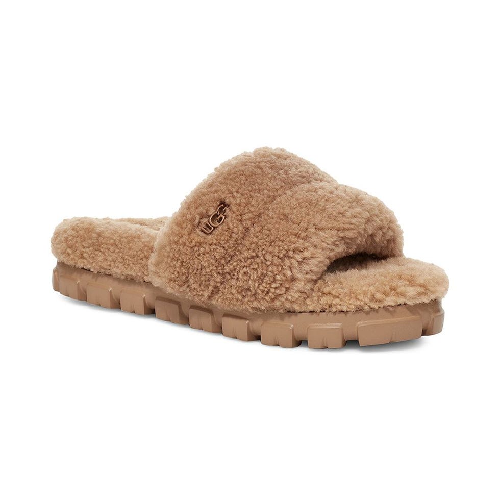 Cozetta Curly Genuine Shearling Slide Slipper