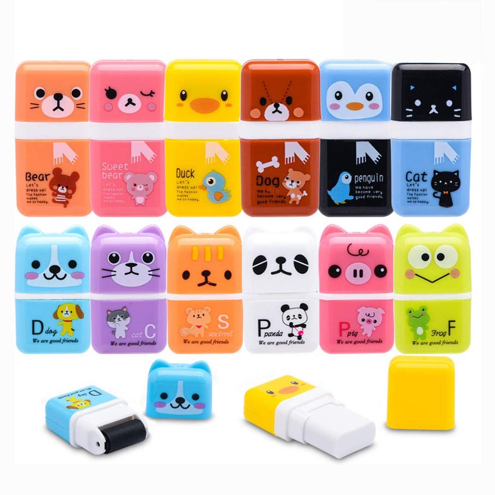 Animal Pencil Erasers (12 Pack)