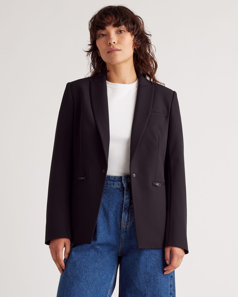 Scuba Single Breasted Convertible Blazer