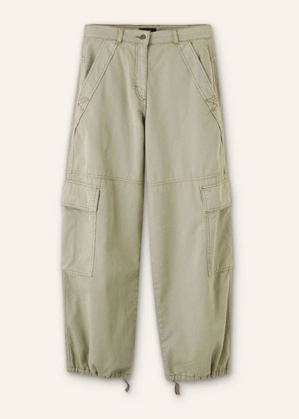 Relaxed Straight-Leg Utility Pant