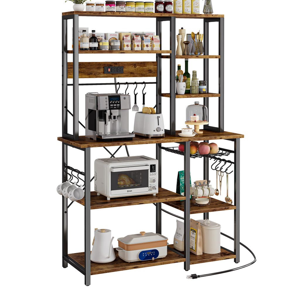 Large Bakers Rack with Power Outlets