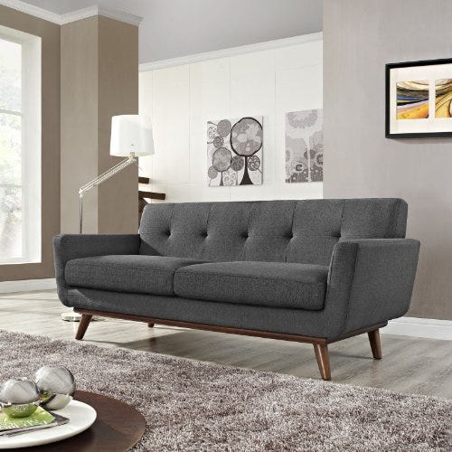 Engage Mid-Century Modern Loveseat