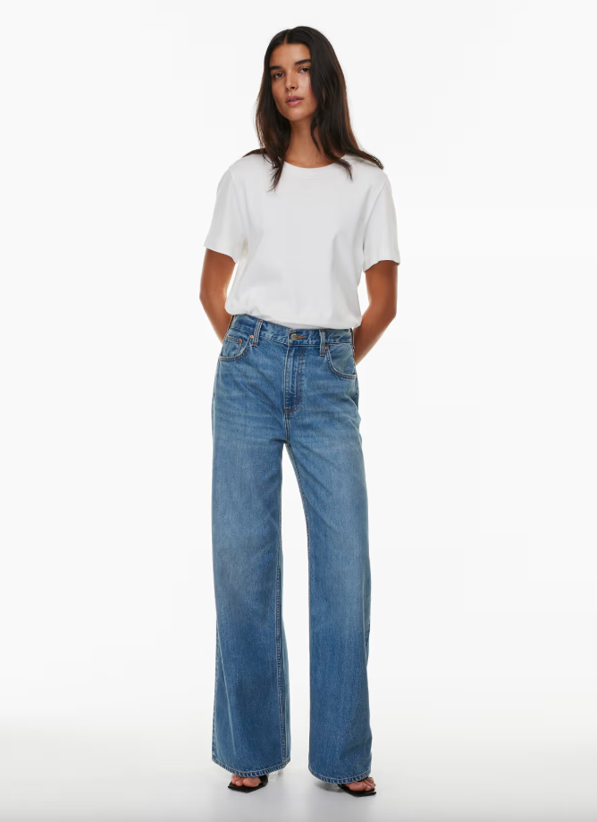 Denim Forum '90s relaxed mid-rise wide jean