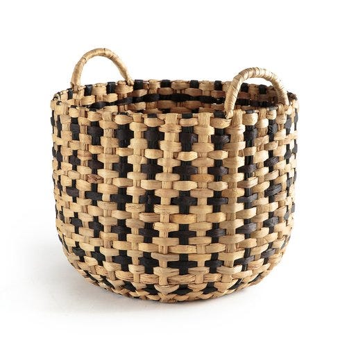 Carlata Round Woven Water Hyacinth Basket