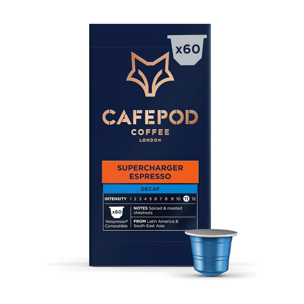 CafePod Decaf Supercharger Espresso Aluminium Capsules