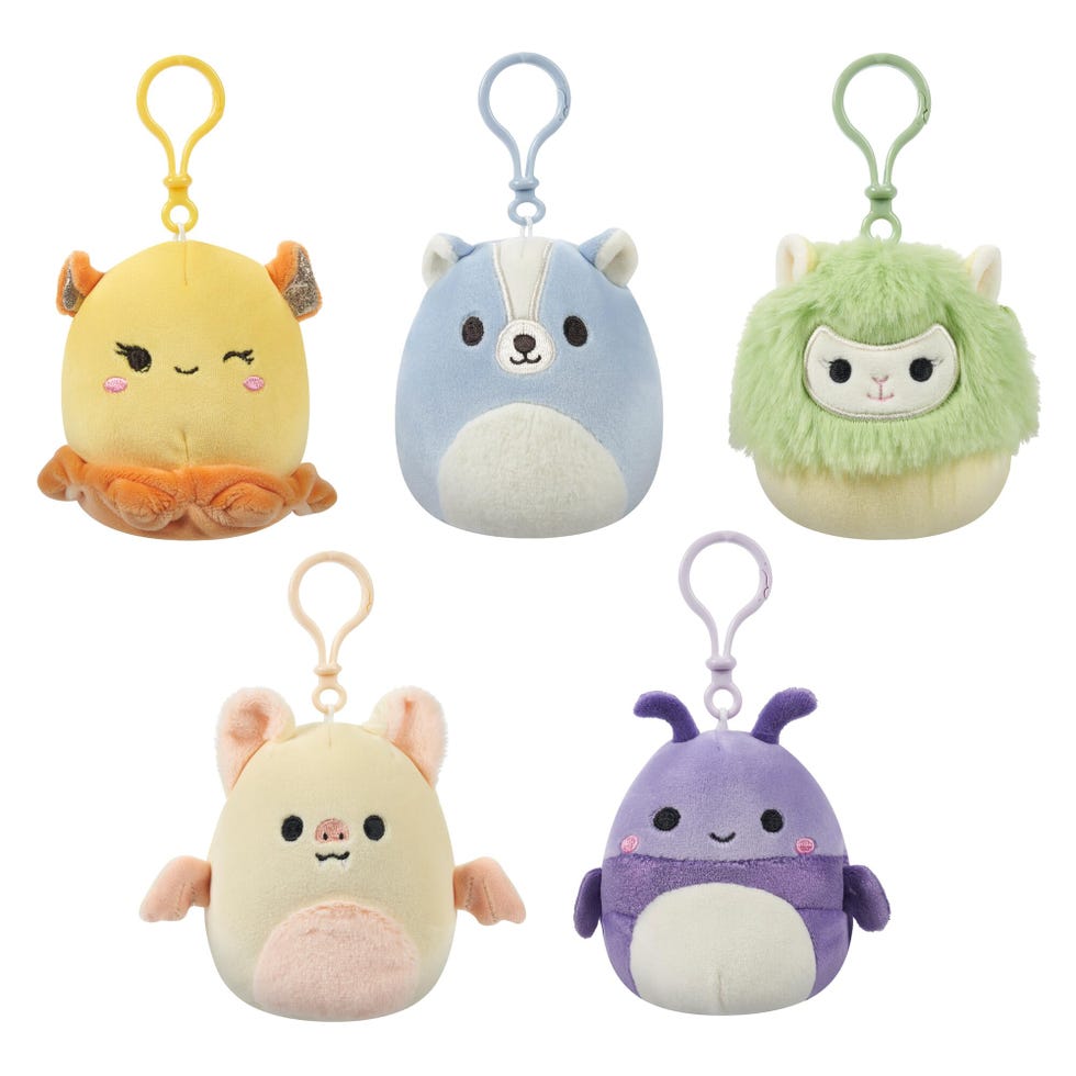 Squishmallows Original 3.5-Inch Clip-On Plush (x 5)