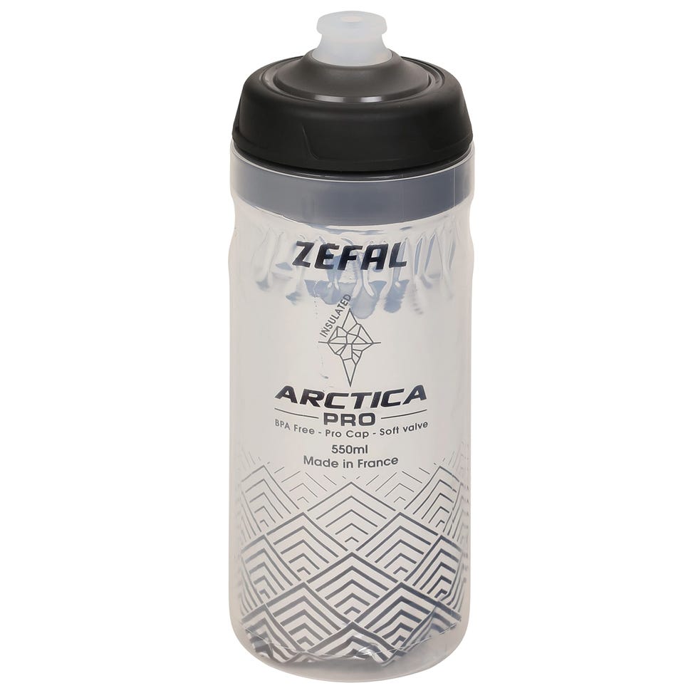 ZEFAL Arctica Pro - Borraccia Termica Bicicletta nera 550 ML - Borraccia Bici - Inodore e impermeabile - Bottiglia sportiva senza BPA