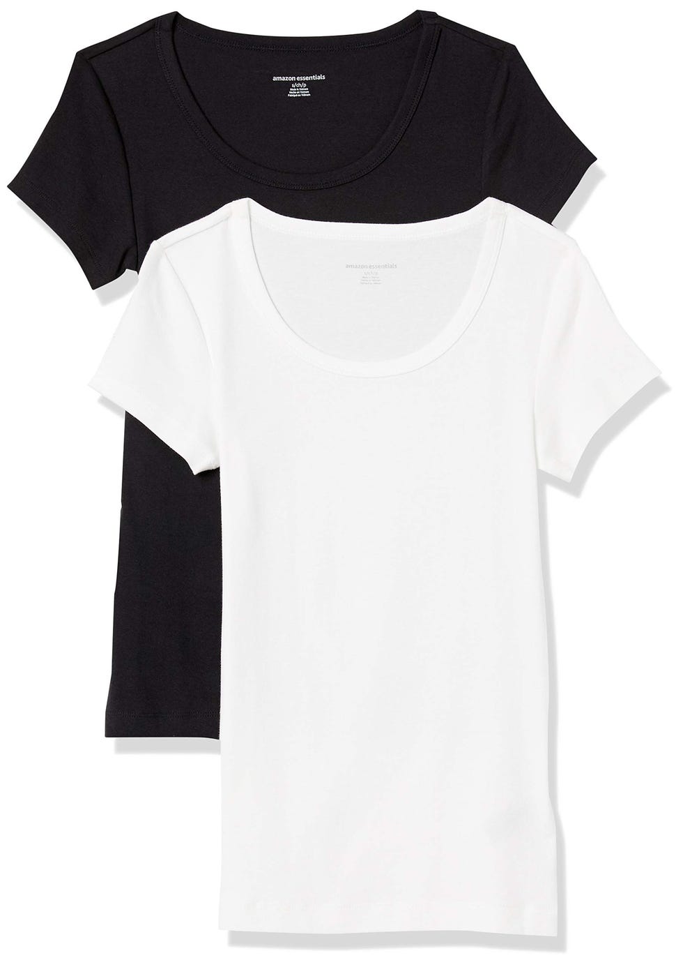 Pack of 2 Slim-Fit Cap-Sleeve Scoop Neck T-Shirt