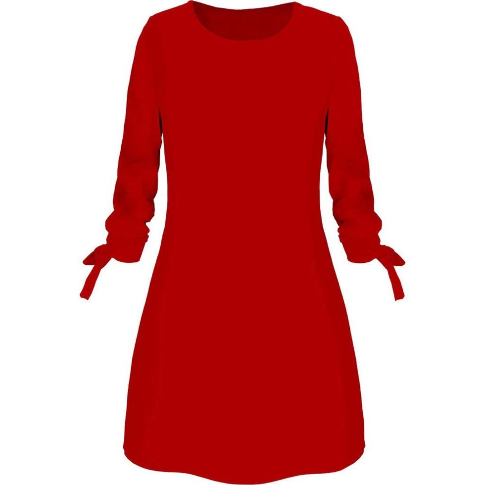Vestido con escote en O