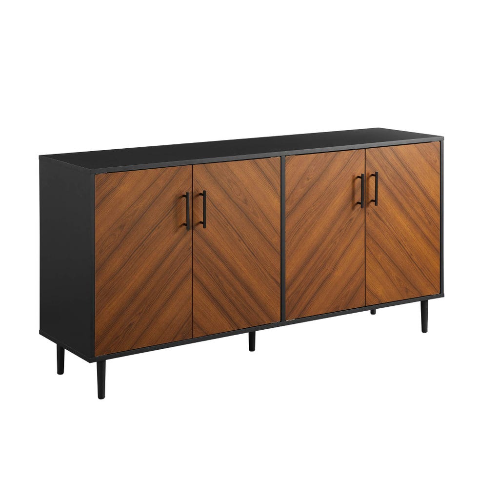 Caye Modern 4 Door Bookmatch Buffet