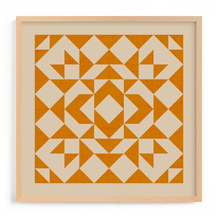 Limited Edition Framed Art “Quilt” 