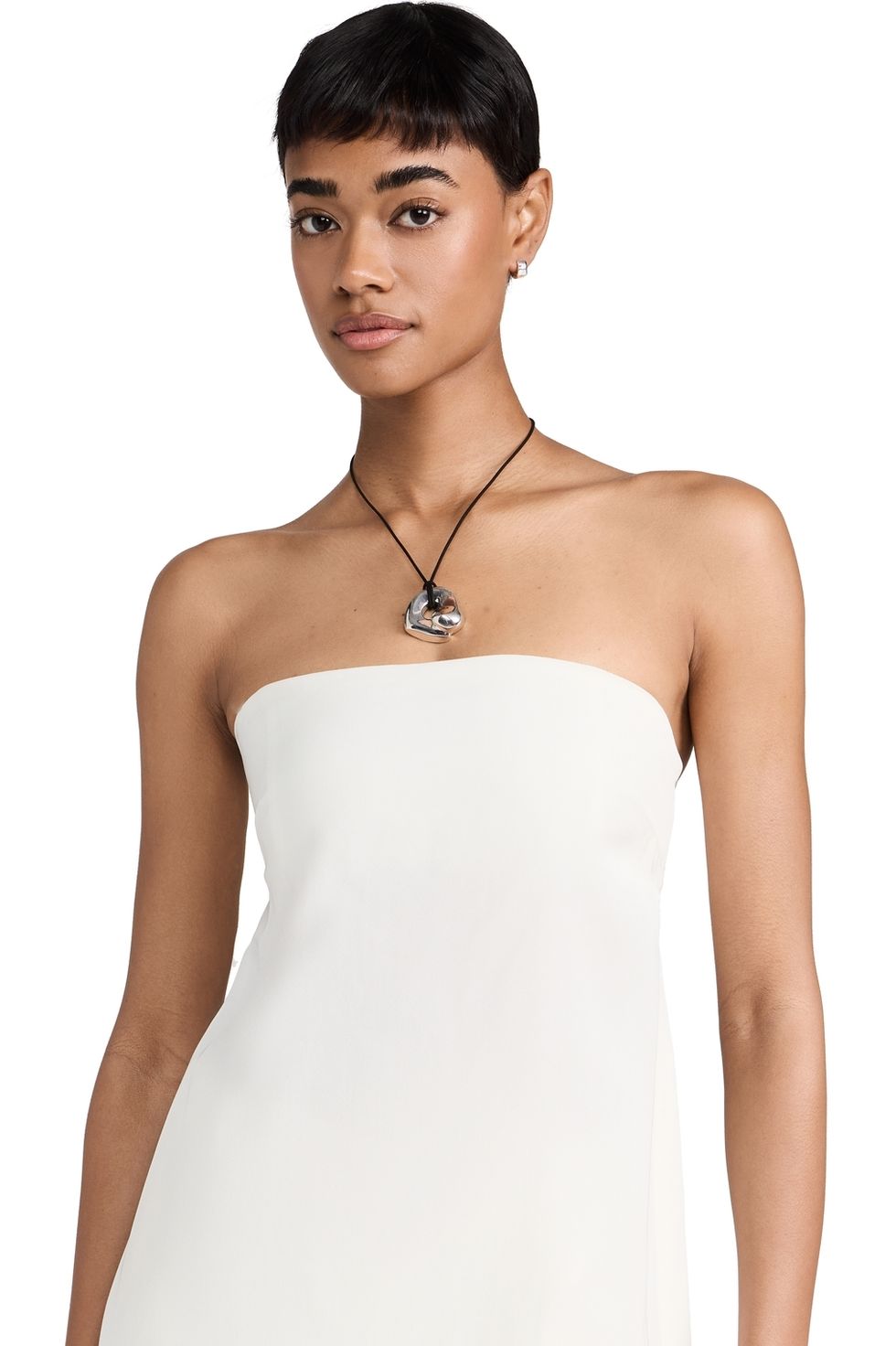 Strapless Buckle Back Top