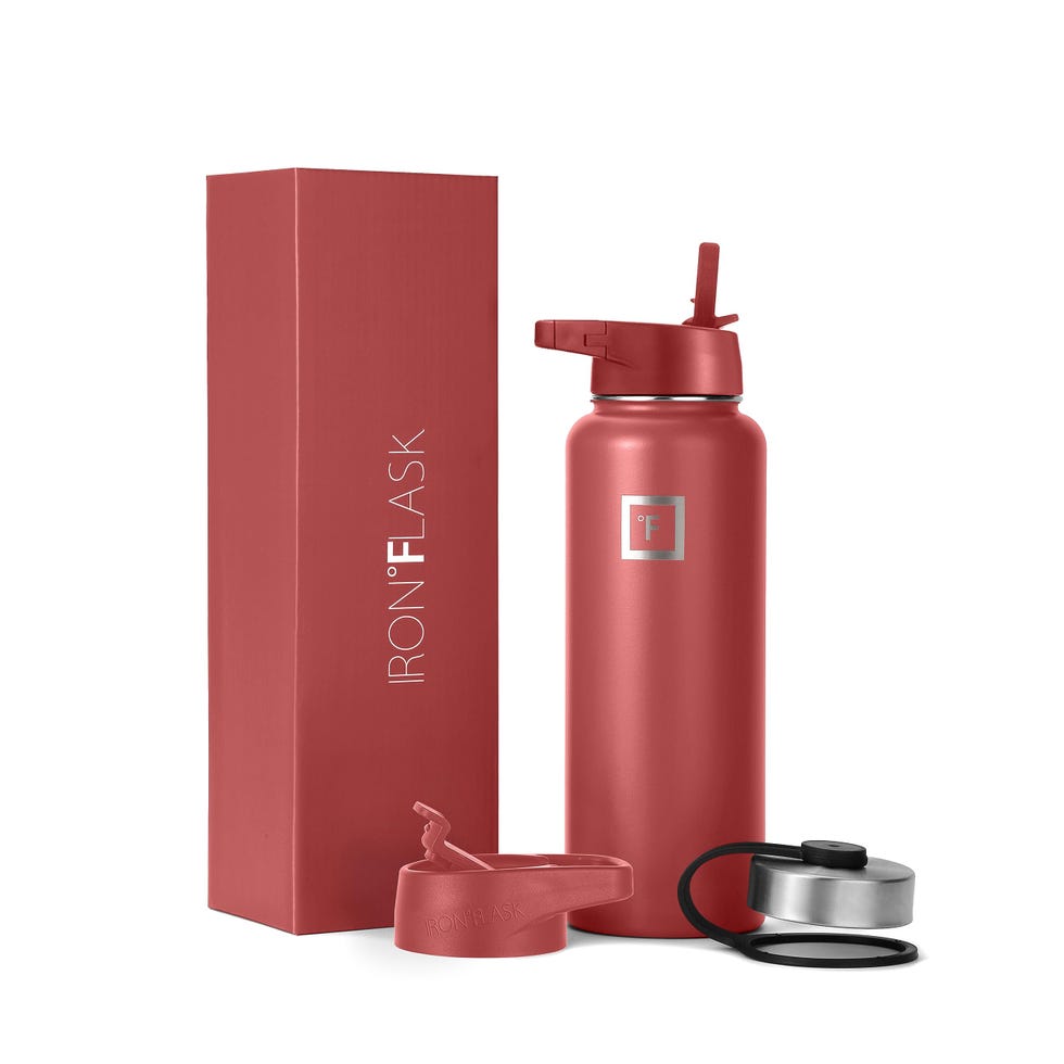 40oz Sports Water Bottle Wide Mouth with 3 Straw Lids