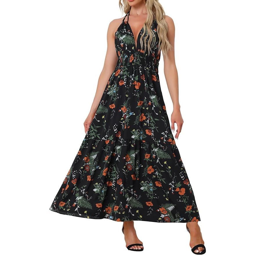 Halter Neck Boho Dress