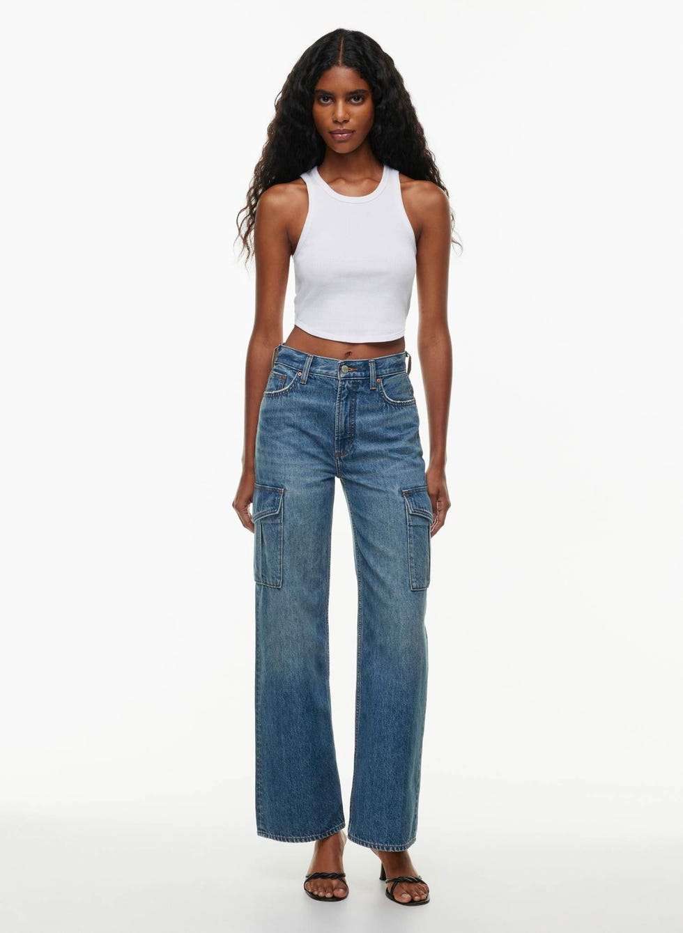 The Farrah Hi-Rise Cargo Jean