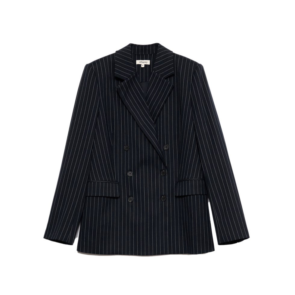 Navy Pinstripe Jacket