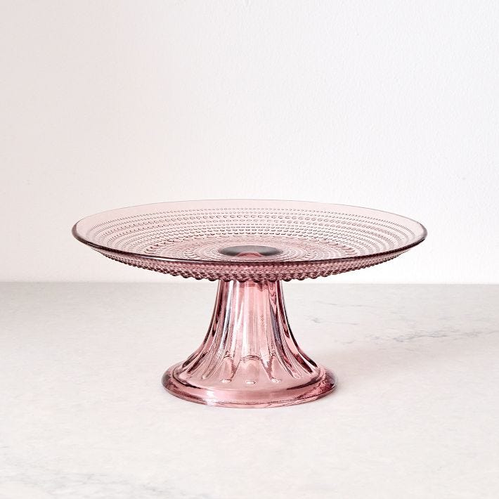 Jupiter Beads Glass Cake Stand