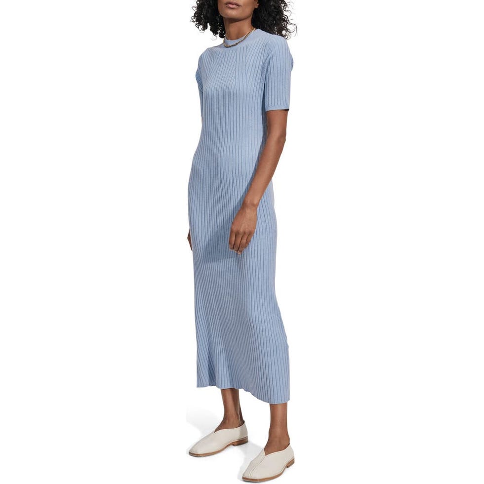 Maeve Rib Midi Sweater Dress 