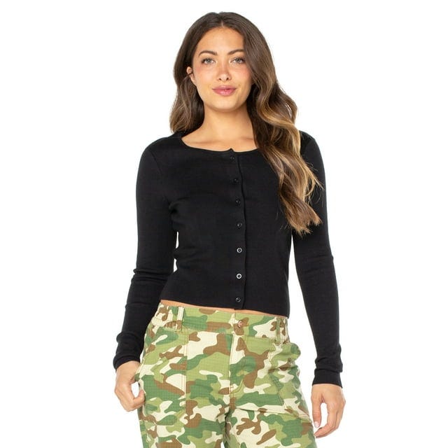 Fitted Cropped Cardigan 