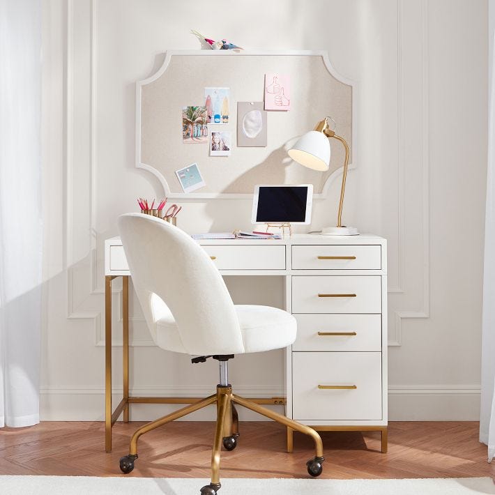 Blaire Single Pedestal Storage Desk Blaire Single Pedestal Storage Desk