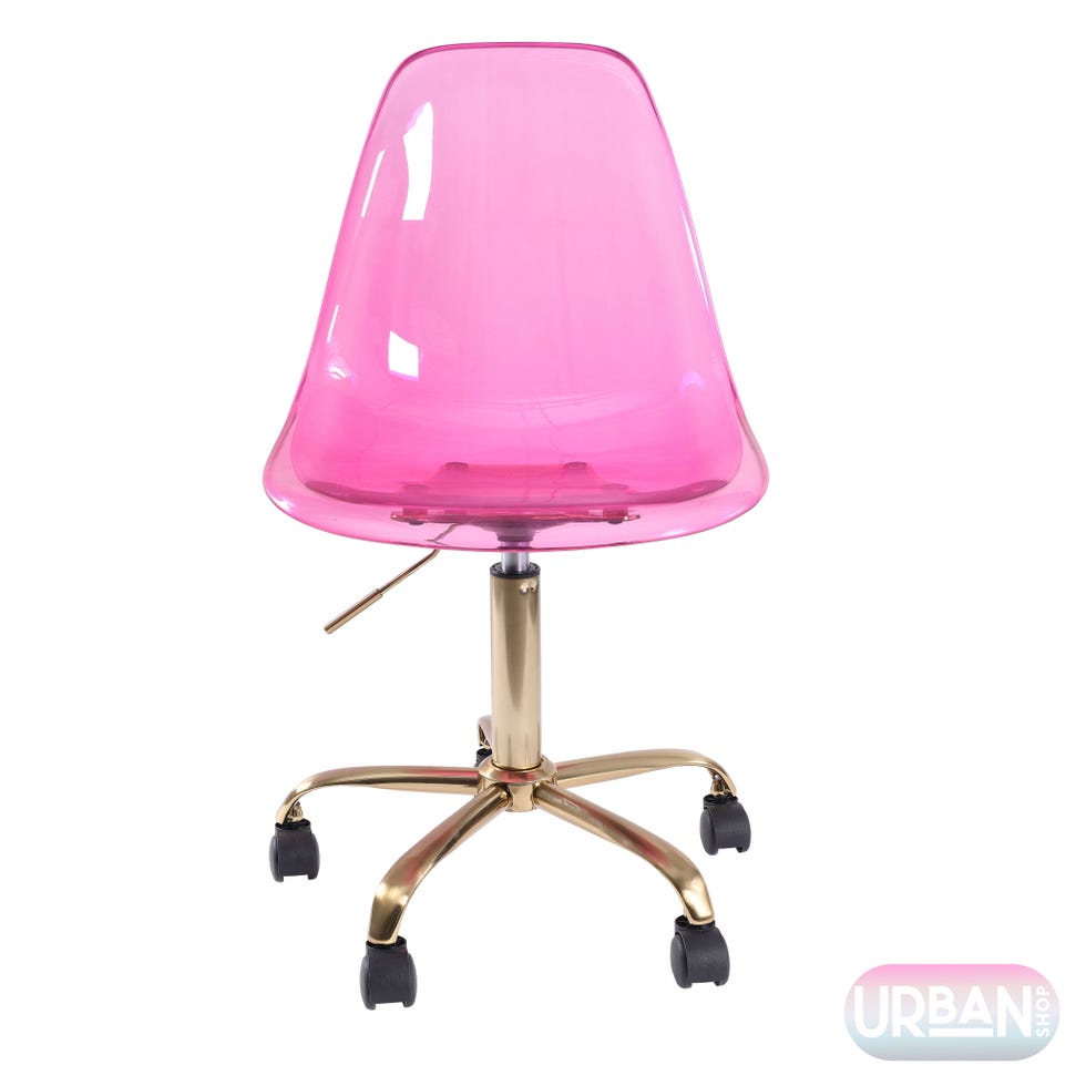Acrylic Rolling Office Chair 