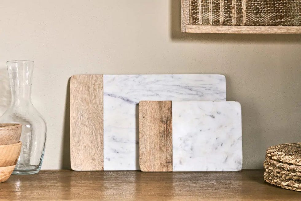 Bwari Long Marble Serving Board