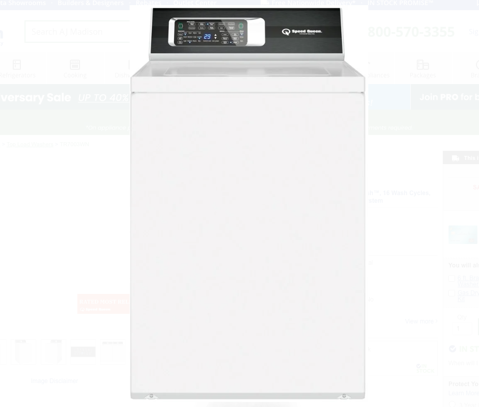 TR7 Heavy Duty Top Load Washer