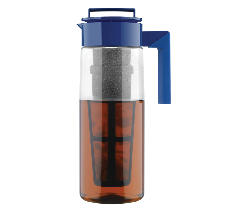 Wirsh 3QT Iced Coffee & Tea Maker - Strength Control & Reusable Filter (Black)
